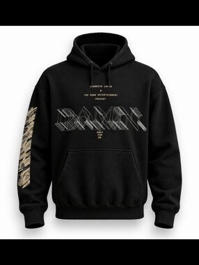 Kendrick Lamar DAMN. Pray For Me Tour Hoodie XL Black Graphic Streetwear